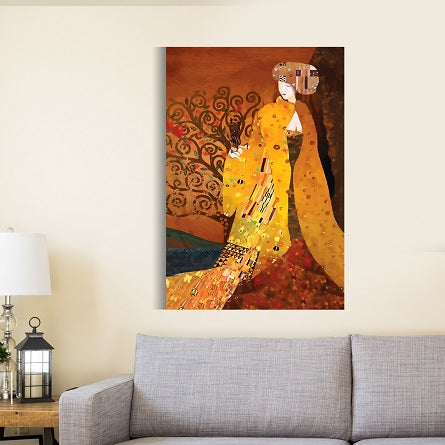 Gustav Klimt Style Canvas Wall Art | Gustav Klimt Effect Canvas Painting - Hencely