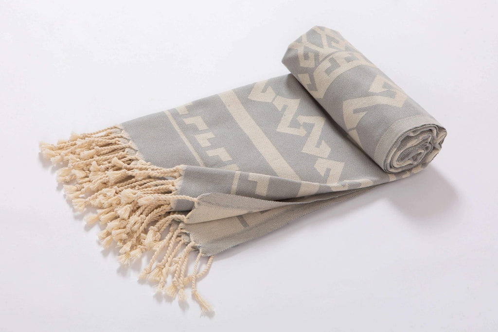 Aztec design beach towels by Hencely