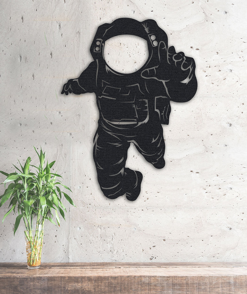 The Astronaut Metal Wall Art | Metal Wall Decor Metal Space Wall Poster - Hencely