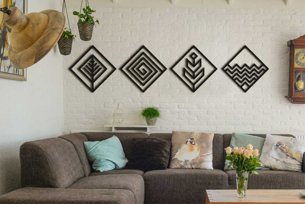 Four Elements Metal Wall Art for your Living Room