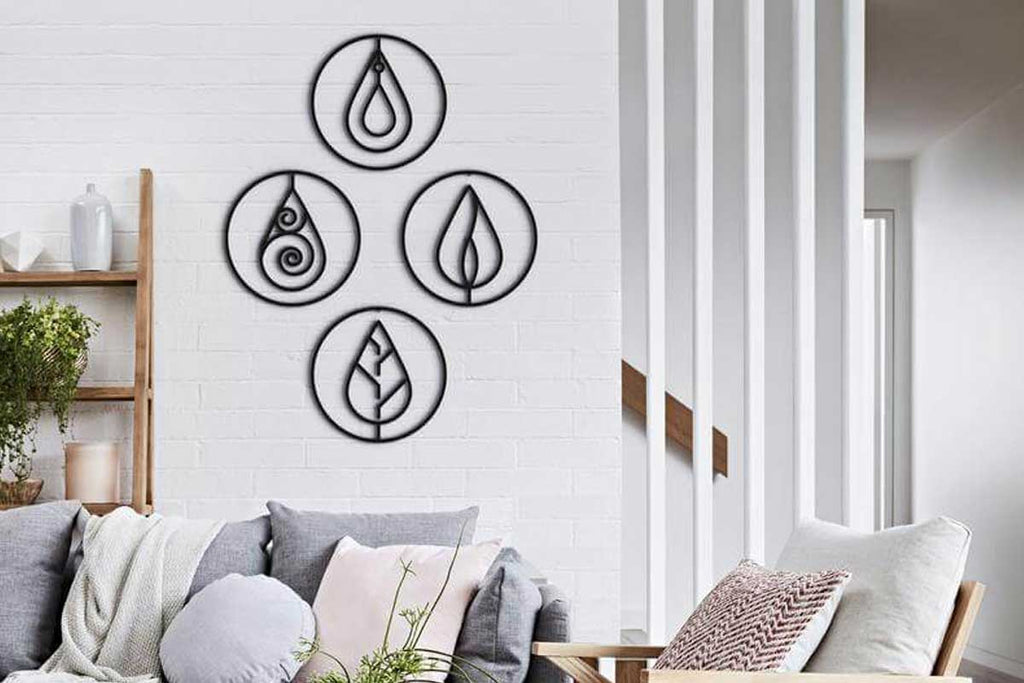 Metal wall decor ideas for living room