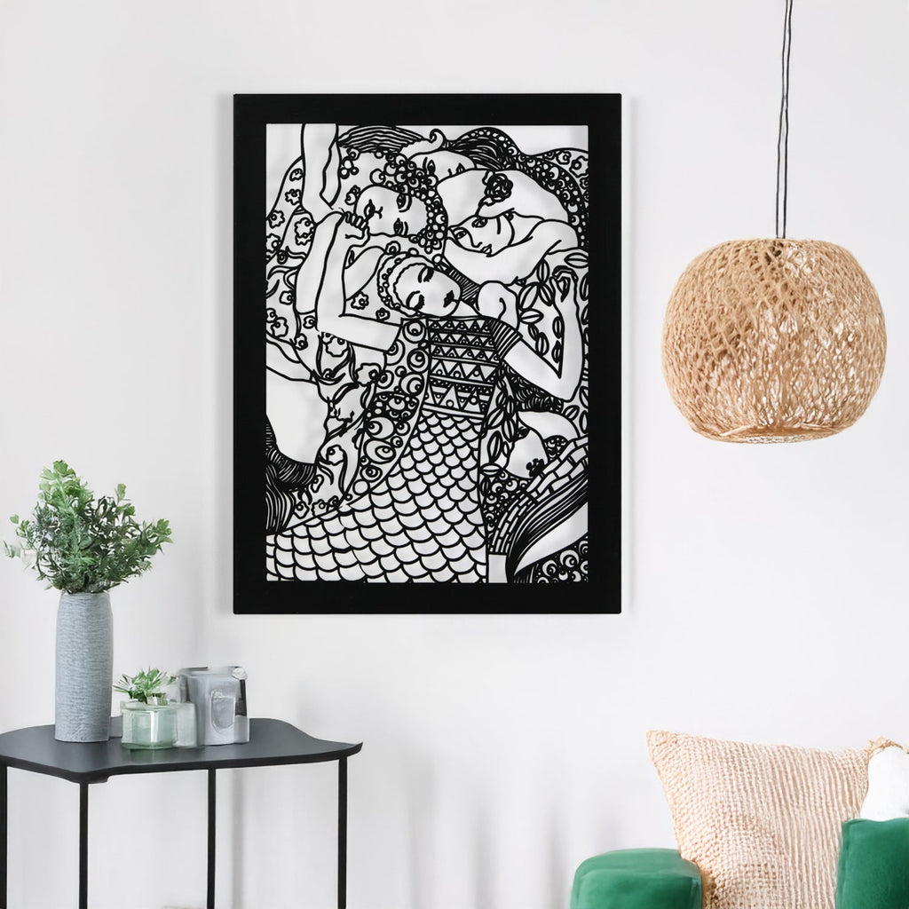 Large Black Metal Wall Art – Oversized & Custom Decor | Hencely