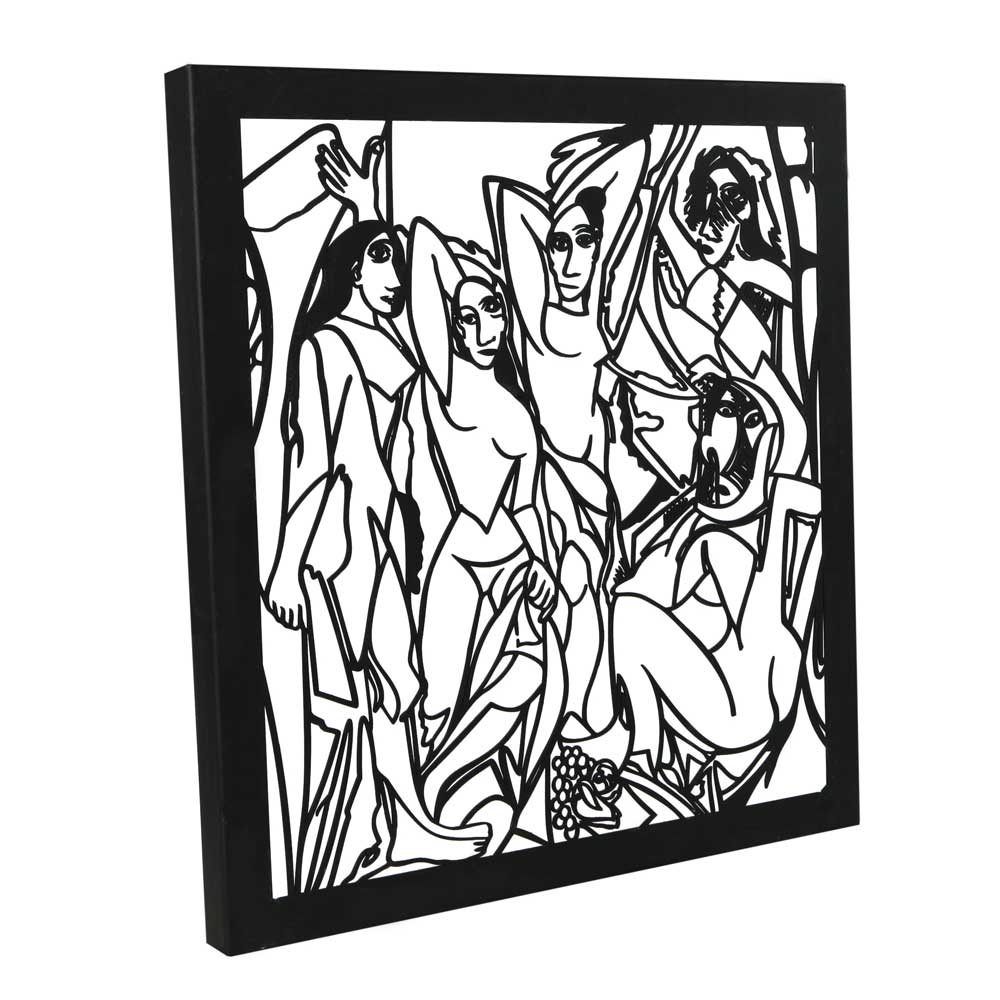 Avignon Ladies Metal Wall Decor by Pablo Picasso - Hencely