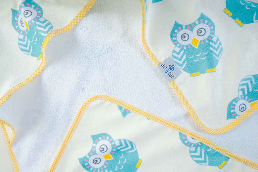 Owl Animal Baby Bathrobe | Bath Towel Set