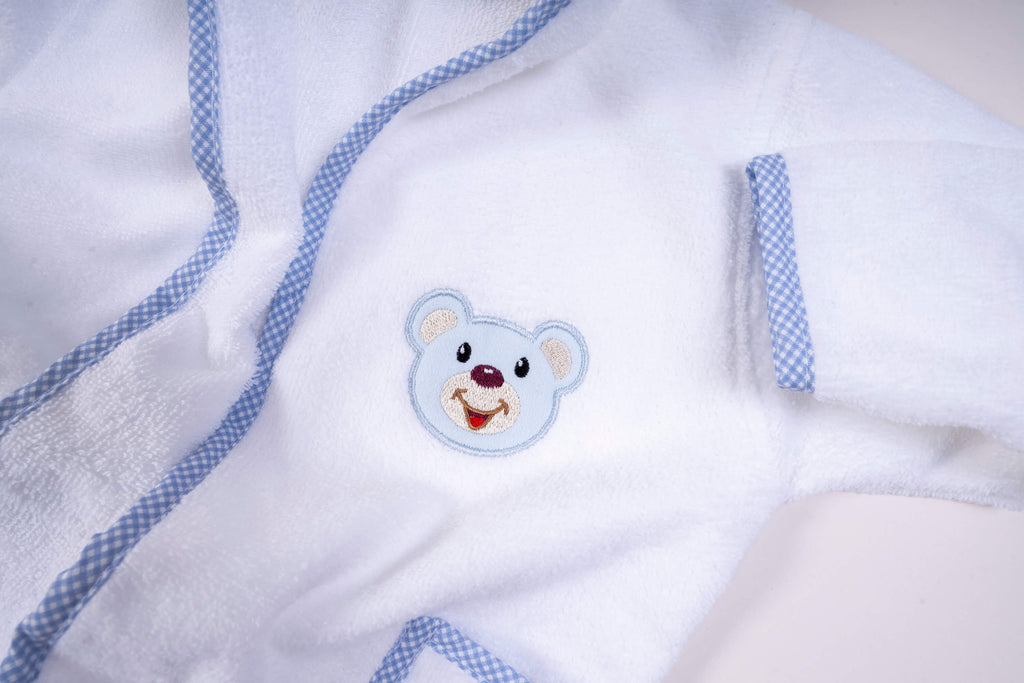 Teddy Bear Hooded Baby Bathrobe | Bath Towel Set
