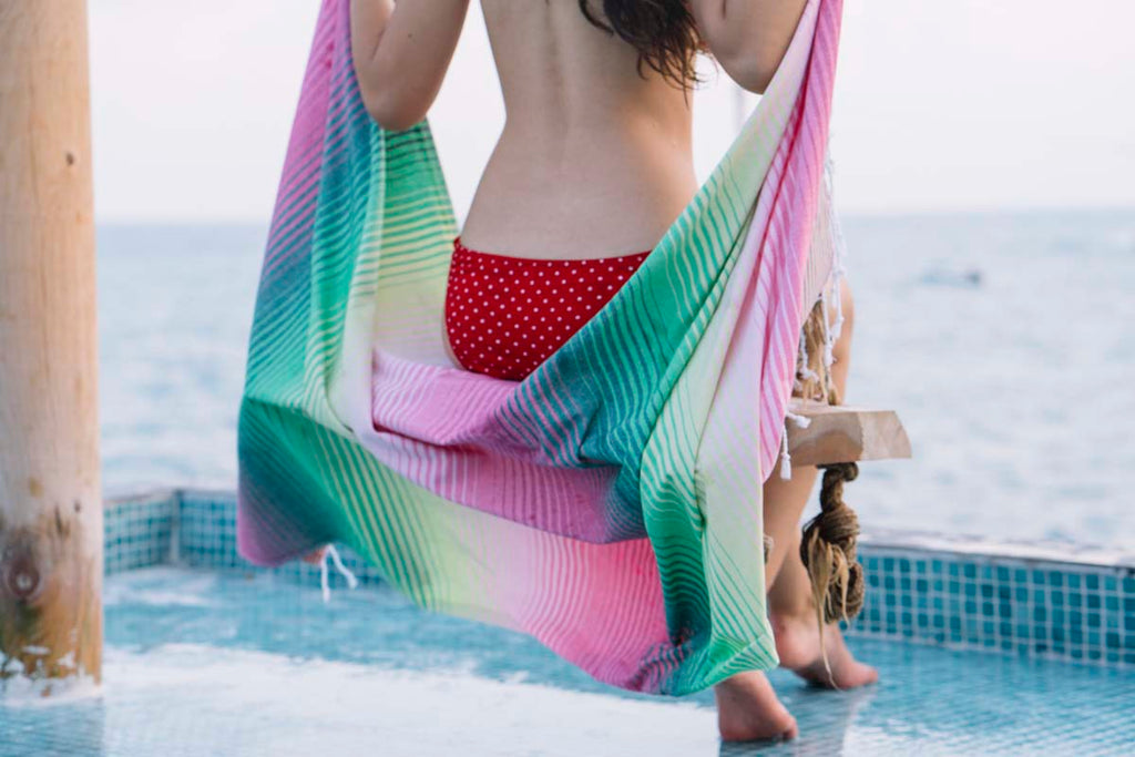 lgbtq colors 100% cotton beach towel