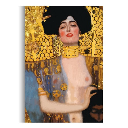 Adele Bloch Bauer by Gustav Klimt Fine Art Reproduction | Canvas Wall Art Painting - Hencely