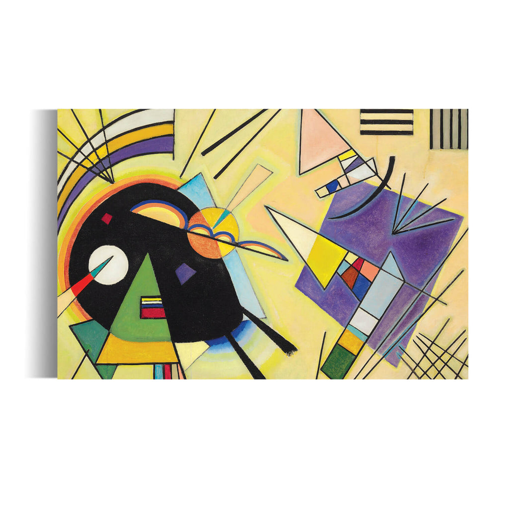 Black & Violet by Wassily  Kandinsky Art Reproduction Canvas Painting Decor - Hencely