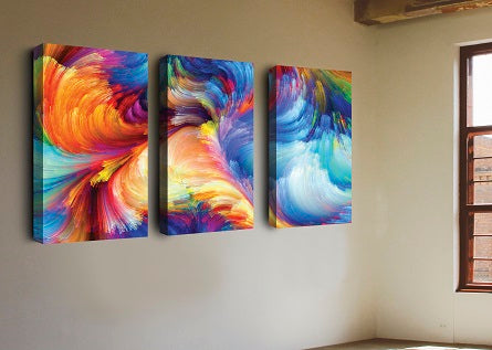 Full Color Rainbow | Canvas Painting Decor | Modern Canvas Wall Art - Hencely