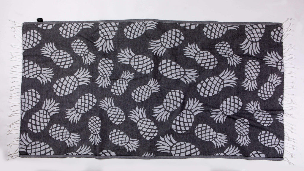 Pineapple | Beach Towels | % 100 Turkish Cotton | Lightweight & Quickdry - Hencely