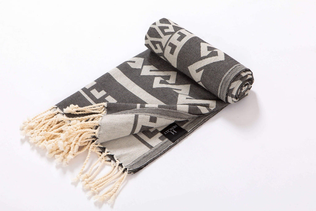 Aztec Rug Beach Towels silver and more color