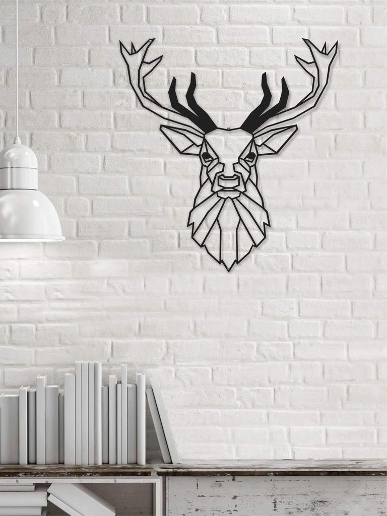 Deer Head | Metal Wall Art | Contemporary Metal Wall Decor - Hencely
