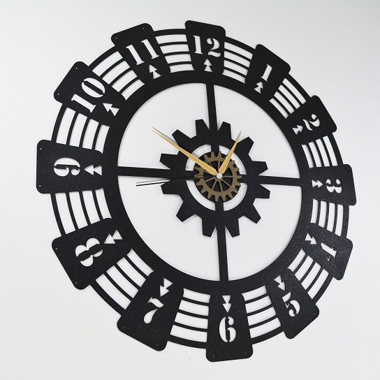 The Compass | Modern Wall Clock | Round Hanging Clock - Hencely