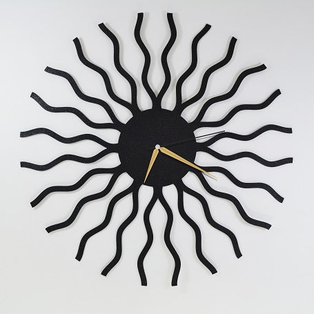 The Wavy | Abstract Wall Clock | Contemporary Hanging Clock - Hencely