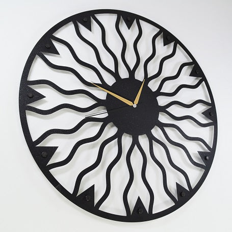 The Flowing | Modern Hanging Clock | Decorative Metal Wall Clock - Hencely