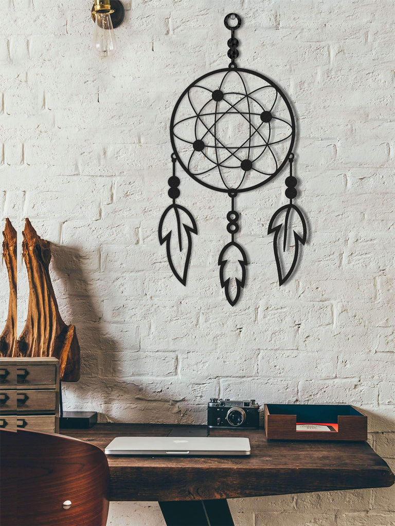 Dreamcatcher Metal Wall Hanging | Contemporary Wall Art - Hencely