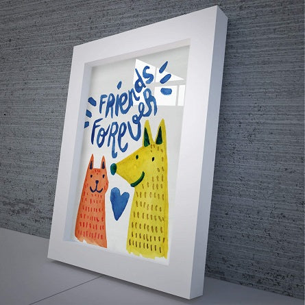 Friends Forever Dog Print Wall Decor For Kids - Hencely