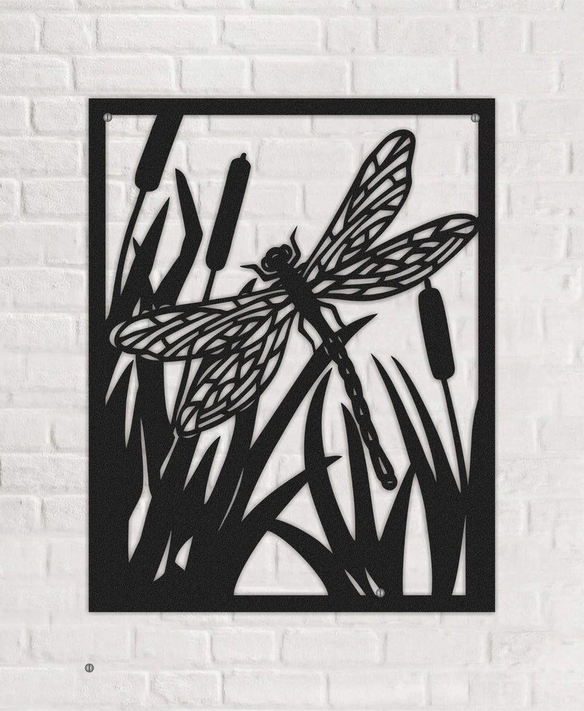 The Butterfly  Black Metal Wall Art - Hencely