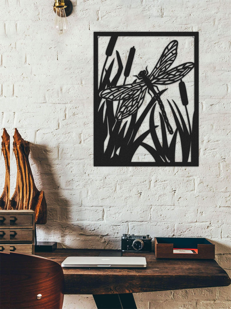 The Butterfly  Decorative Metal Wall Panel | Black Metal Wall Art - Hencely