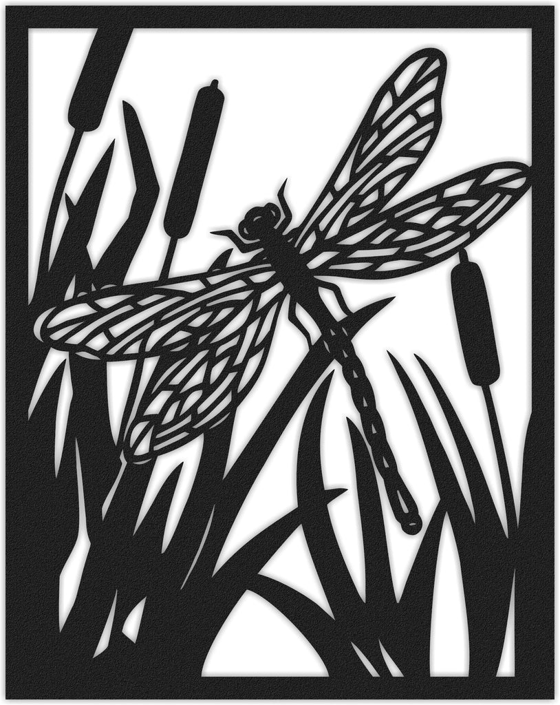 The Butterfly  Decorative Metal Wall Panel  Black Metal Wall Art - Hencely