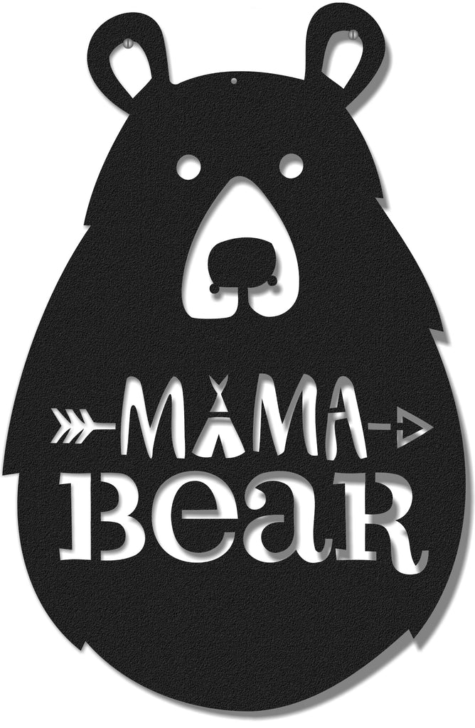 Mama Bear  Black Wall Decor - Hencely