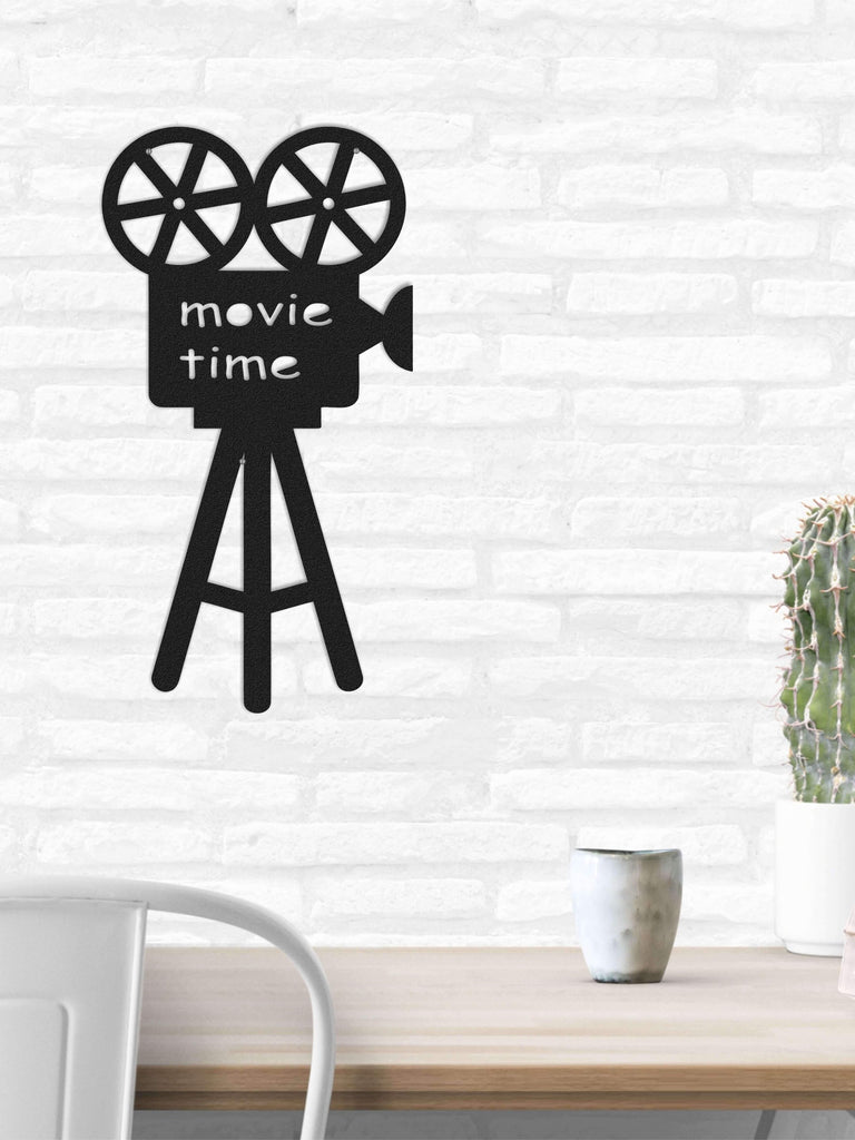 Movie Time | Metal Wall Art For Livingroom | Contemporary Metal Wall Hanging - Hencely