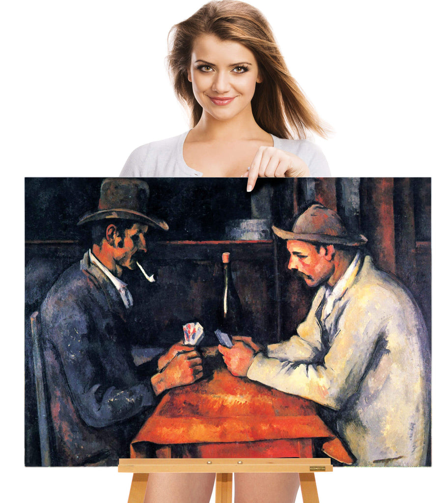 Card Players by Paul Cezanne | Cezanne Fine Art Reproduction | Canvas Wall Decor - Hencely