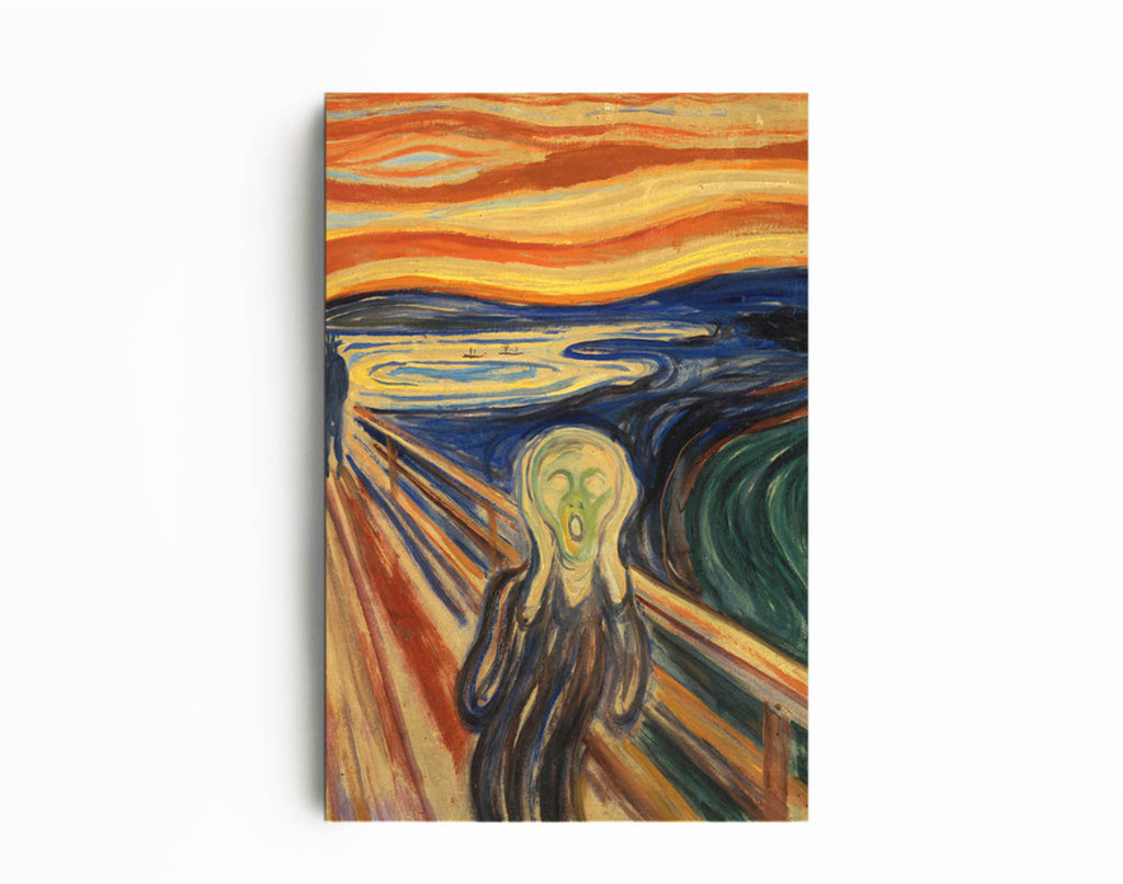 Scream by Edward Munch | Edward Munch Fine Art Reproduction | Canvas Art Deco Painting - Hencely