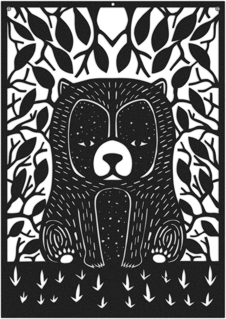 Metal Racoon Panel Racoon Print Art Deco Metal Wall Art | Raccoon Wall Decor Hencely Home ...