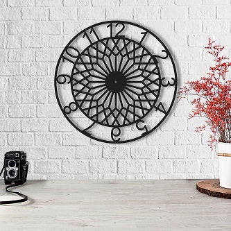 The Dreamcatcher | Metal Wall Clock | Round Hanging Clock - Hencely