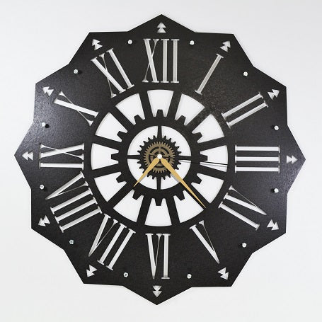 The Retro | Metal Wall Clock | Decorative Hanging Clock - Hencely