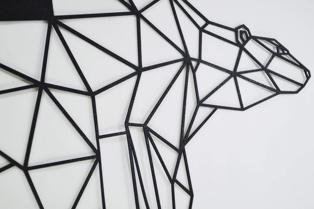 The Bear | Metal Wall Art | | Figurative Metal Wall Hanging - Hencely