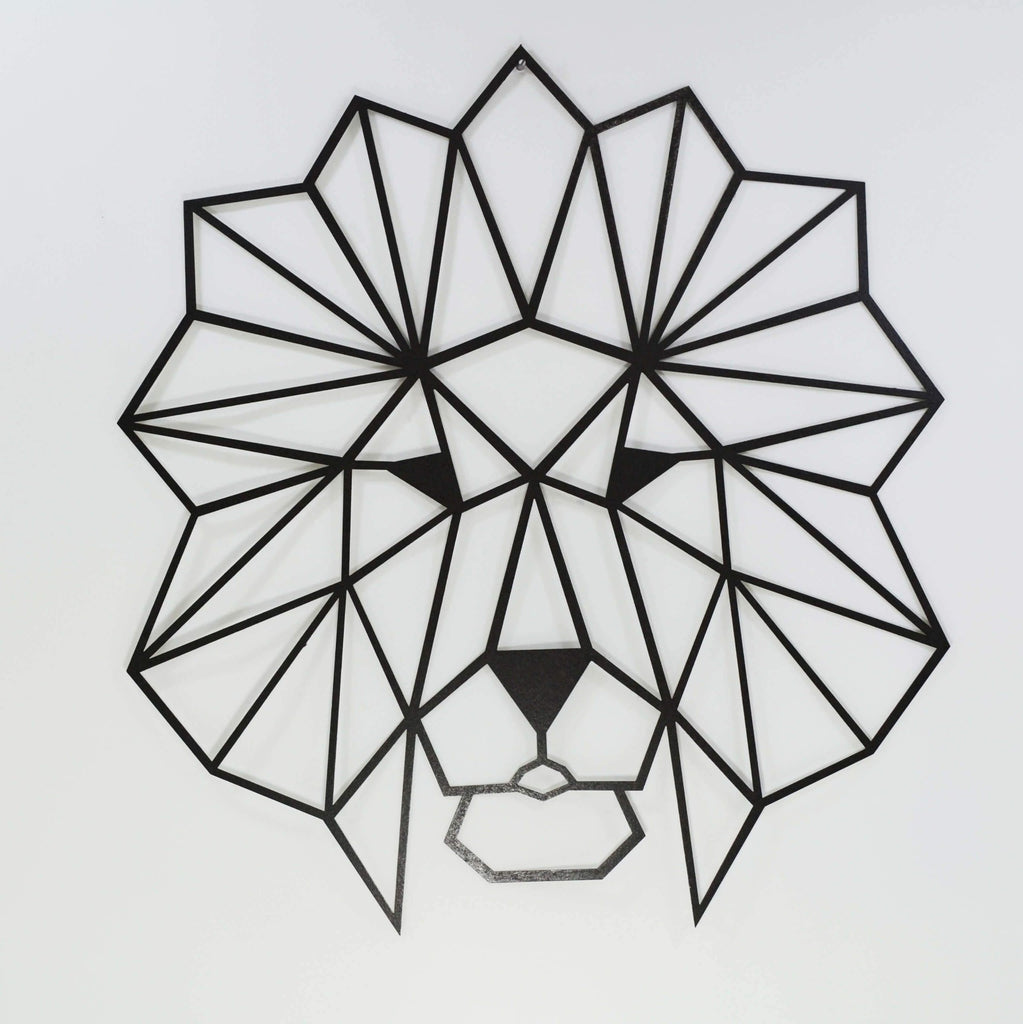 The Lion Metal Wall Decor - Hencely