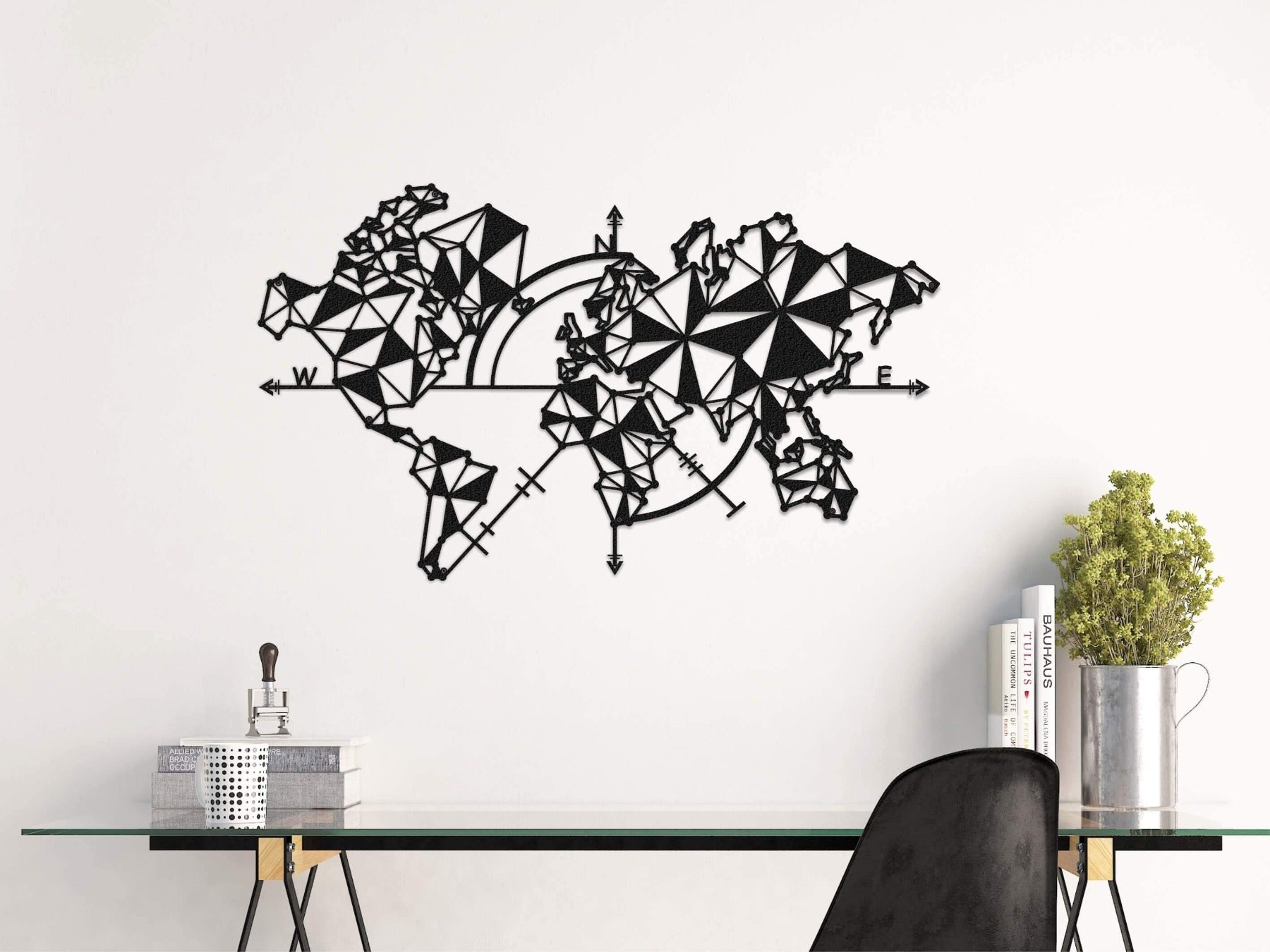 Déco métal carte monde  World map wall decor, Monochromatic interior  design, Home decor